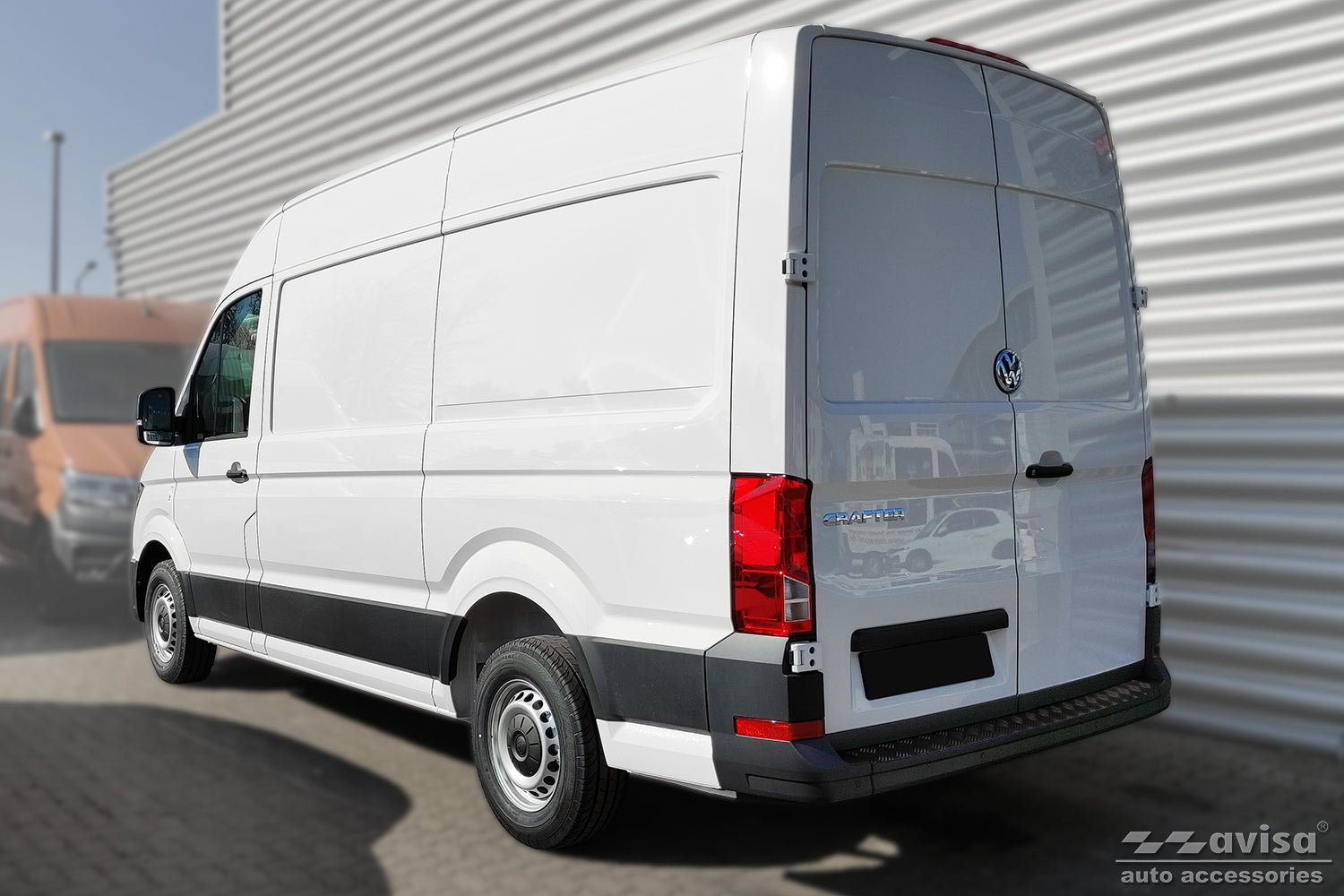 Lastskydd Black Mat Volkswagen Crafter II 2017–2024, facelift 2024+ – Mattsvart | AVISA - Carlevel AB - Lastskydd