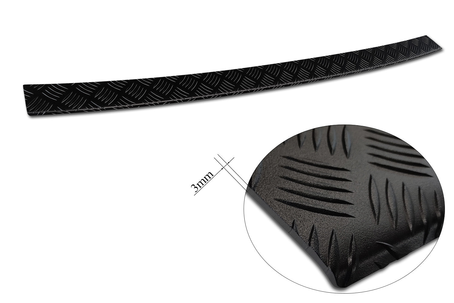 Lastskydd Black Mat Volkswagen Tiguan II 2015–2020, facelift 2020+/ eHybrid 2020–2024 m.fl. – Mattsvart (2/40213) | AVISA - Carlevel AB - Lastskydd