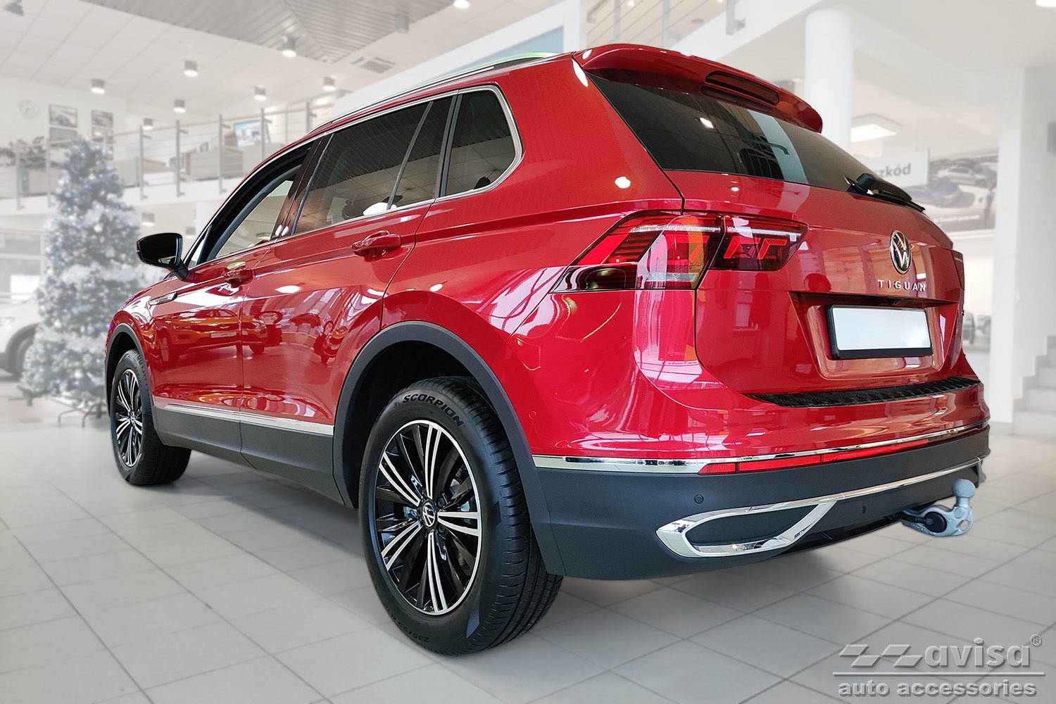 Lastskydd Black Mat Volkswagen Tiguan II 2015–2020, facelift 2020+/ eHybrid 2020–2024 m.fl. – Mattsvart (2/40213) | AVISA - Carlevel AB - Lastskydd