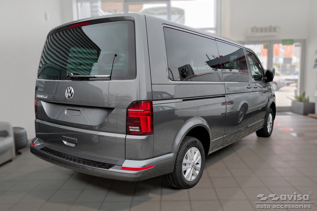 Lastskydd Black Mat Volkswagen Transporter T6, Caravelle T6 2015–2024 (versionen med trunk opening upwards) – Mattsvart | AVISA - Carlevel AB - Lastskydd