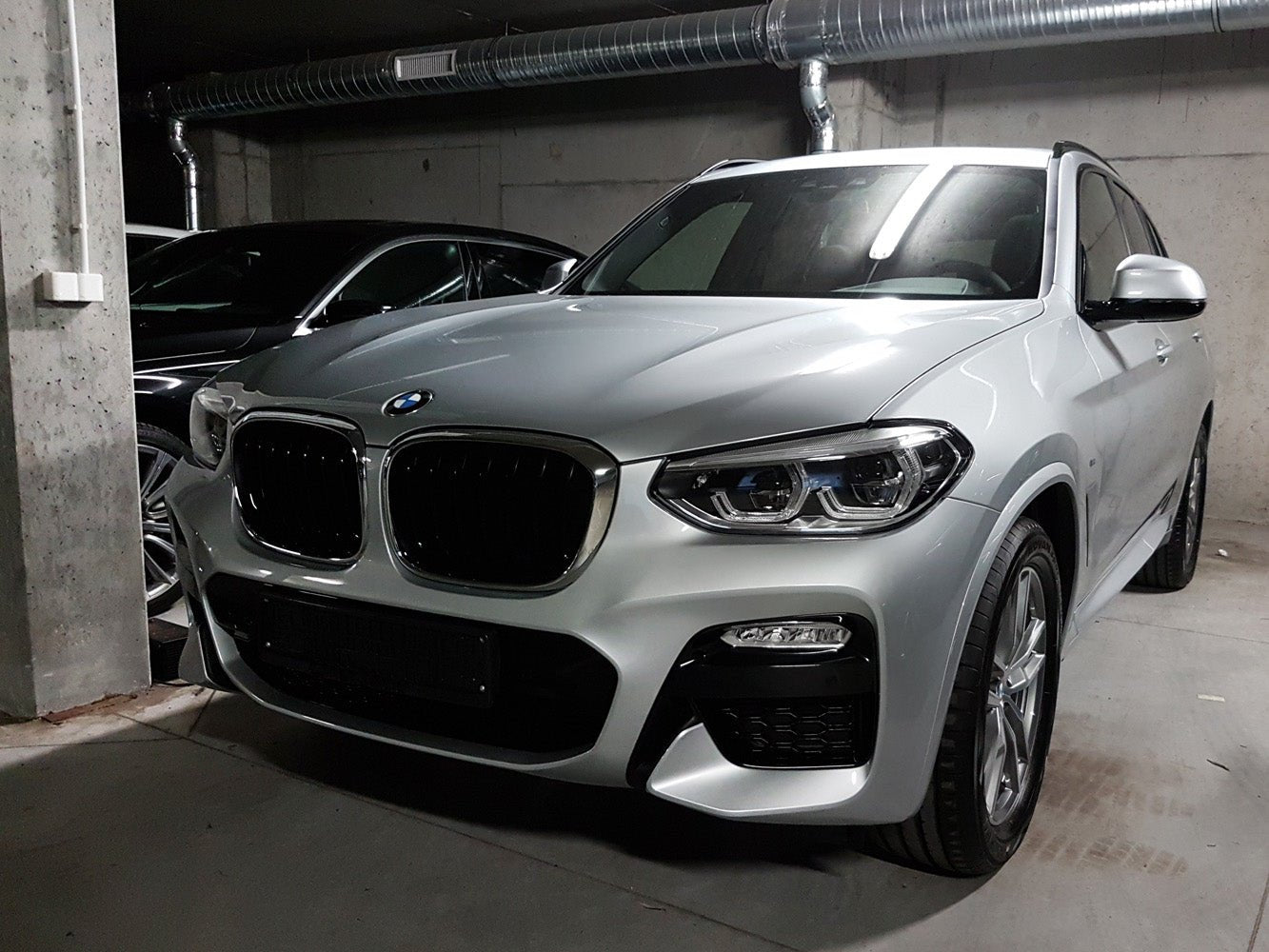 Lastskydd BMW X3 G01 (utan M-paket) 2017–2021, facelift 2021+ facelift 2021–2024 – Silver satin | AVISA - Carlevel AB - Lastskydd