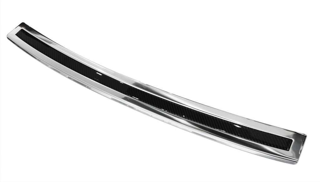 Lastskydd BMW X6 II F16 2014–2019 – Spegelblank steel, Svart Kolfiber | AVISA - Carlevel AB - Lastskydd