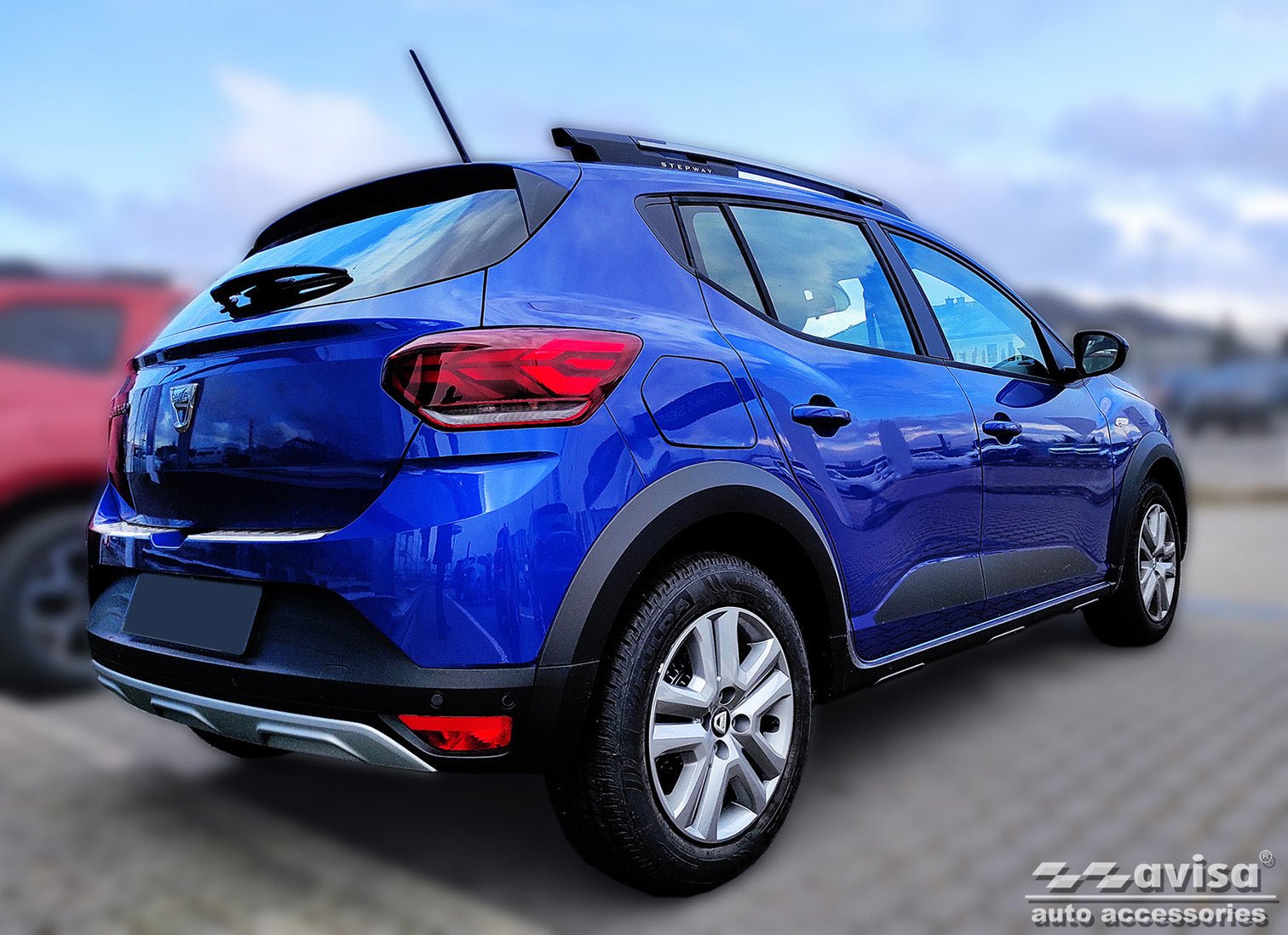 Lastskydd Dacia Sandero III halvkombi 5-dörrars 2020+ m.fl. – Silver satin | AVISA - Carlevel AB - Lastskydd