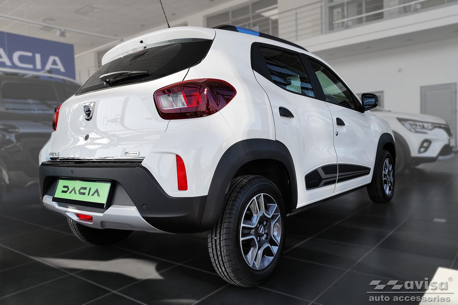 Lastskydd Dacia Spring halvkombi 5-dörrars 2021–2024 – Svart | AVISA - Carlevel AB - Lastskydd