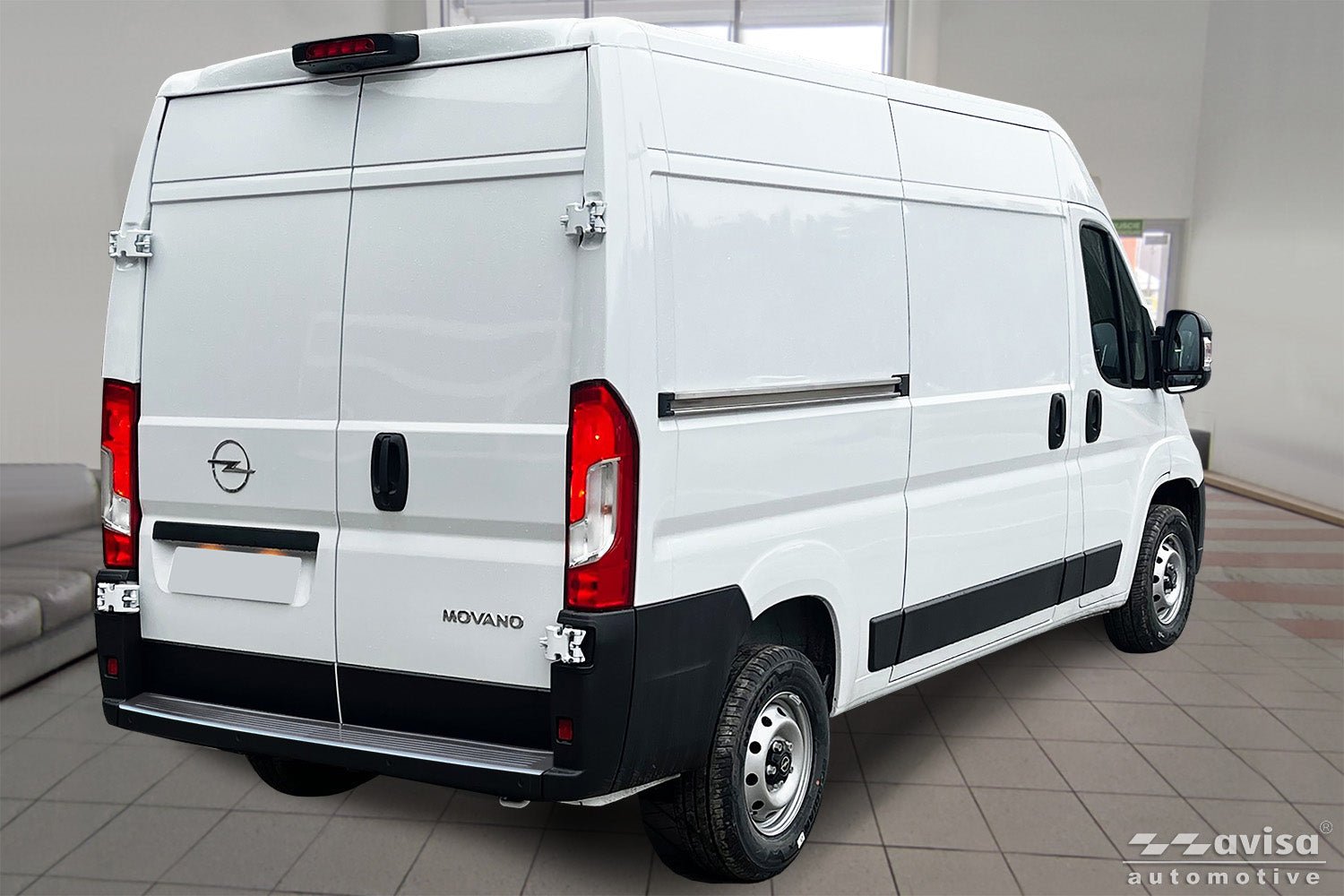 Lastskydd Fiat Ducato III facelift 2023+ / Opel Movano III facelift 2023+ / Toyota Proace Max 2024+ – Silver satin | AVISA - Carlevel AB - Lastskydd