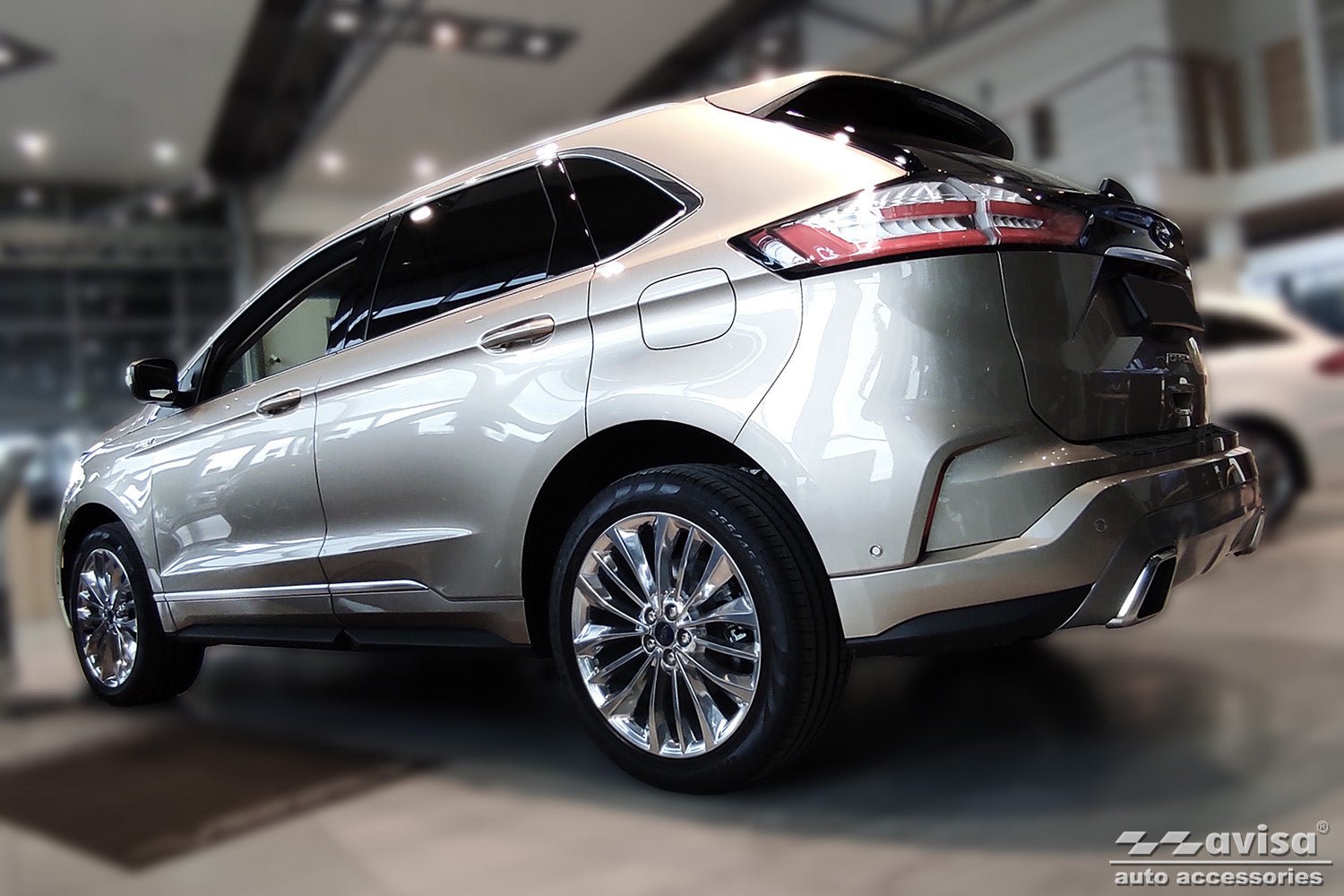 Lastskydd Ford Edge II/ ST-Line/ Vignale facelift 2018+ (European version) – Svart | AVISA - Carlevel AB - Lastskydd