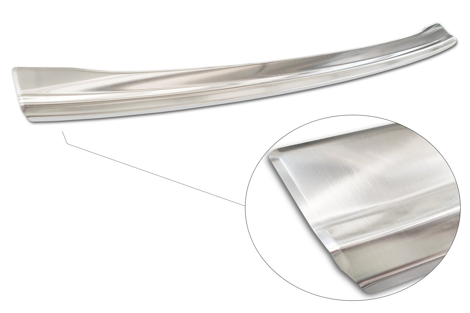 Lastskydd Ford Fiesta VII halvkombi 3-dörrars/ 5-dörrars/ van 3-dörrars 2008–2012, facelift 2012–2017 – Silver satin | AVISA - Carlevel AB - Lastskydd
