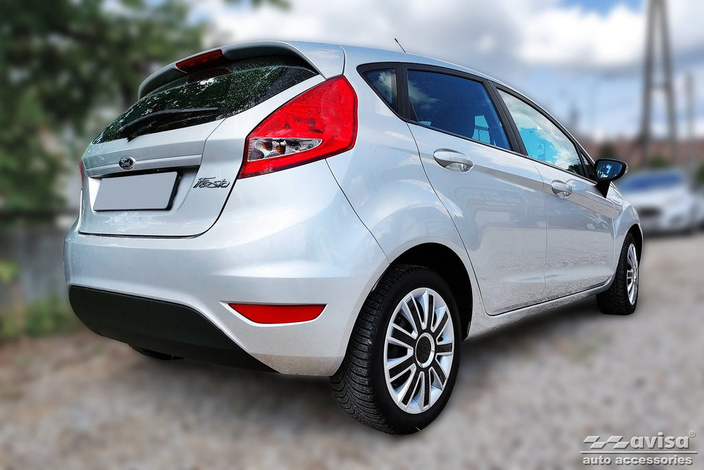 Lastskydd Ford Fiesta VII halvkombi 3-dörrars/ 5-dörrars/ van 3-dörrars 2008–2012, facelift 2012–2017 – Silver satin | AVISA - Carlevel AB - Lastskydd