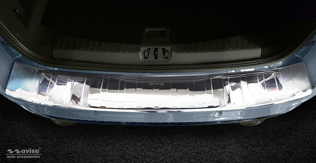 Lastskydd Ford Kuga II/ Ford Kuga II Vignale 2012–2016, facelift 2016–2019 – Spegelpolerat silver | AVISA - Carlevel AB - Lastskydd