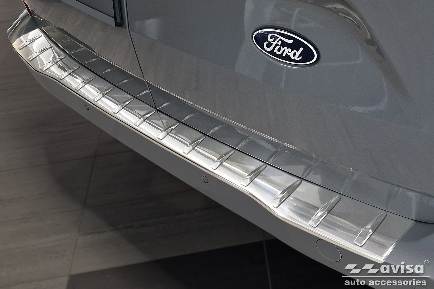 Lastskydd Ford Transit Custom II 2023+/ Ford Tourneo Custom II 2023+ ( utan sport version) Ford E-Transit Custom II, Ford… – Silver satin | AVISA - Carlevel AB - Lastskydd