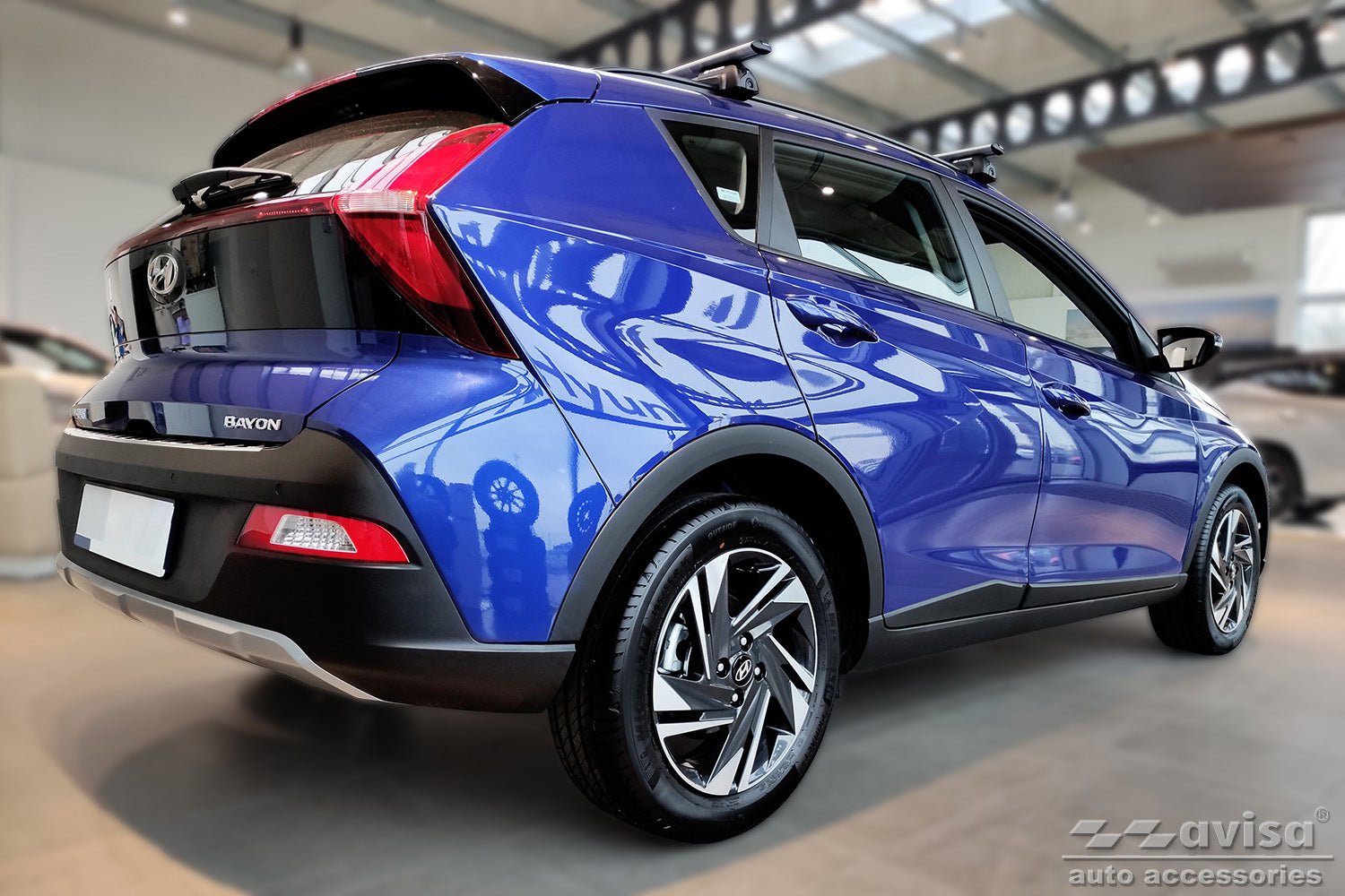 Lastskydd Hyundai Bayon 2021–2024 facelift 2024+ – Silver satin | AVISA - Carlevel AB - Lastskydd