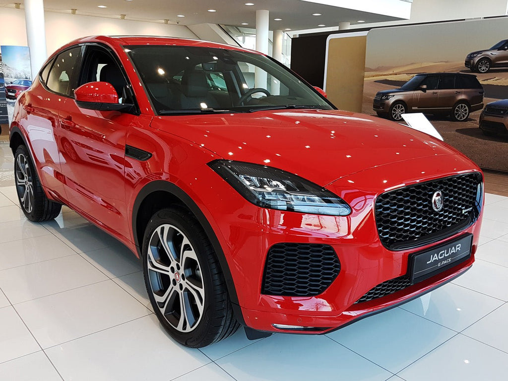 Lastskydd Jaguar E-Pace 2017–2020, facelift 2020+ – Silver satin | AVISA - Carlevel AB - Lastskydd