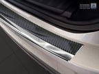 Lastskydd Jaguar F-Pace 2016–2020, facelift 2020+ – Spegelblank steel,Svart Kolfiber | AVISA - Carlevel AB - Lastskydd