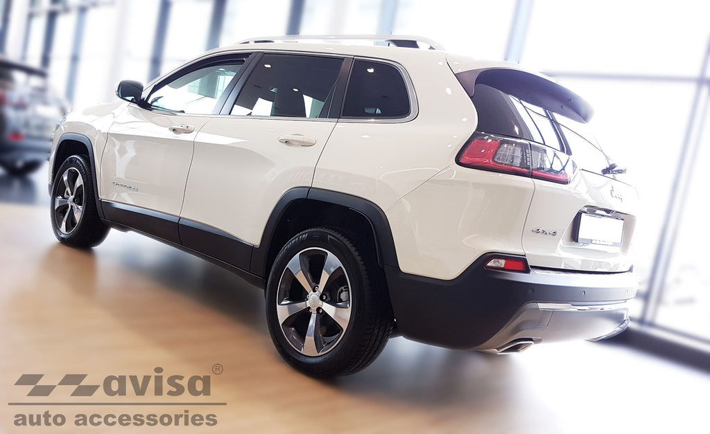 Lastskydd Jeep Cherokee V facelift 2018+ – Silver satin | AVISA - Carlevel AB - Lastskydd