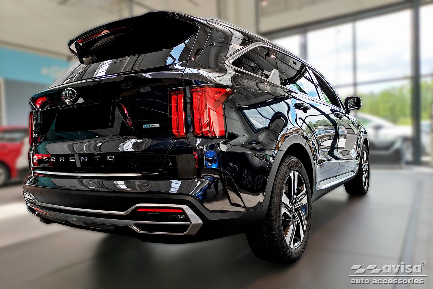 Lastskydd Kia Sorento IV suv 2020–2024 – Silver satin | AVISA - Carlevel AB - Lastskydd