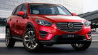 Lastskydd Mazda CX-5 I 2012–2014, facelift 2014–2017 – miror steel, Röd&Svart Kolfiber | AVISA - Carlevel AB - Lastskydd