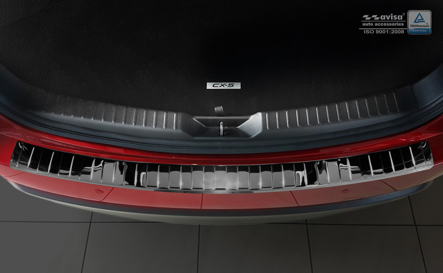 Lastskydd Mazda CX-5 II 2017–2021, facelift 2021–2026 – Spegelblank svart | AVISA - Carlevel AB - Lastskydd