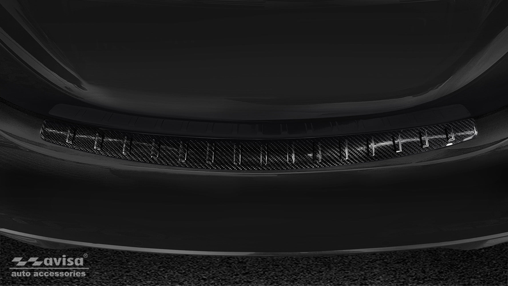 Lastskydd Mercedes C Class IV W205/ AMG sedan 2014–2019, facelift 2019+06.2021+ Svart | AVISA - Carlevel AB - Lastskydd