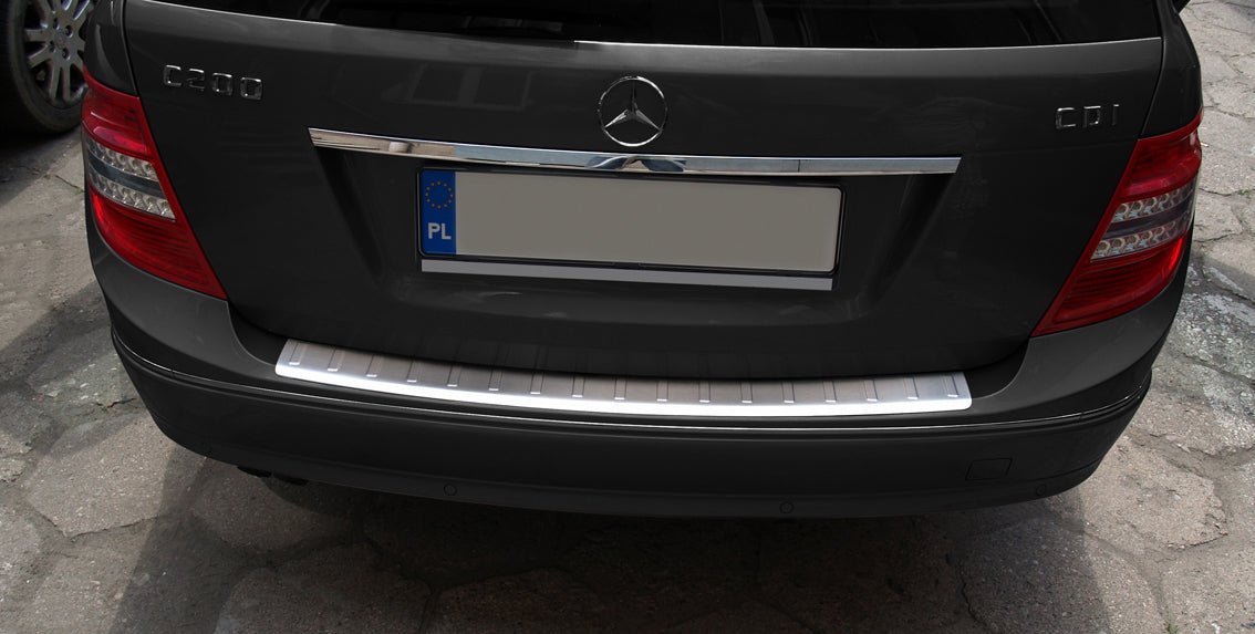 Lastskydd Mercedes C Class W204 Kombi/ AMG 2007–2011 – Silver satin | AVISA - Carlevel AB - Lastskydd