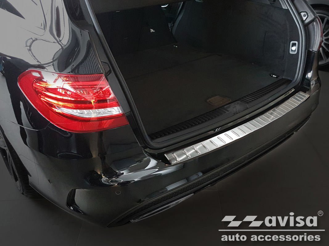 Lastskydd Mercedes C Class W205 Kombi 2014–2018, facelift 2018–2021 – Silver satin | AVISA - Carlevel AB - Lastskydd