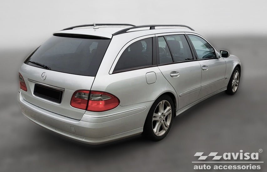 Lastskydd Mercedes E Class W211 Kombi 2002–2009 – Silver satin | AVISA - Carlevel AB - Lastskydd
