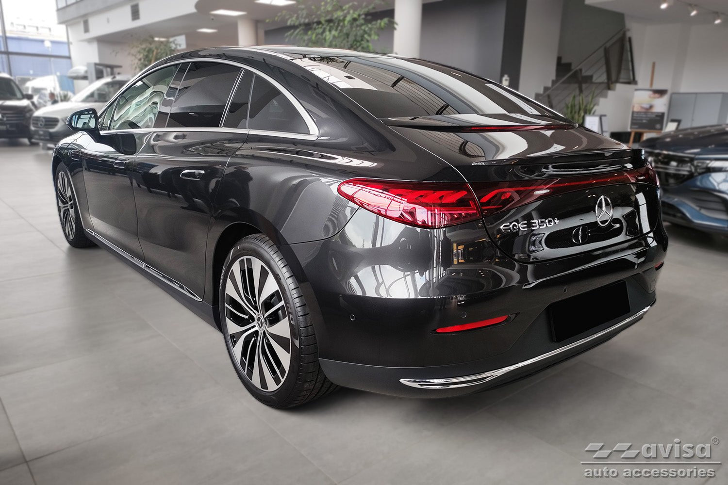 Lastskydd Mercedes Eqe (V295) 2022+ – Svart | AVISA - Carlevel AB - Lastskydd