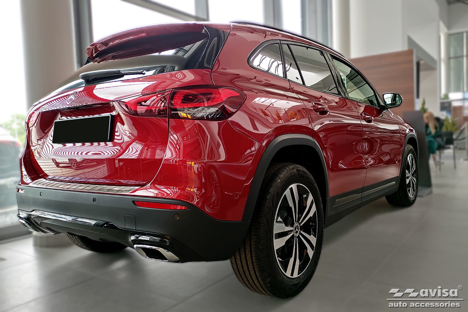 Lastskydd Mercedes Gla II H247 crossover 2020+ – Silver satin | AVISA - Carlevel AB - Lastskydd