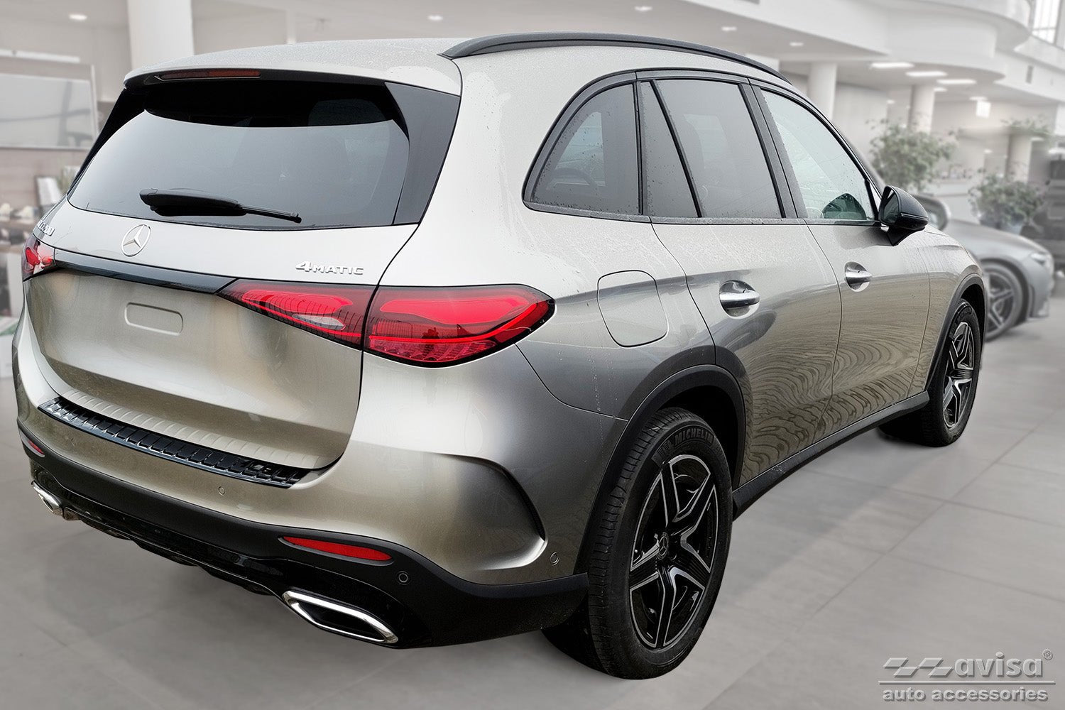 Lastskydd Mercedes Glc II (X254) 2022+/ AMG – Spegelblank svart | AVISA - Carlevel AB - Lastskydd