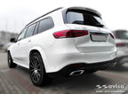 Lastskydd Mercedes Gls II (X167) 2019–2023, facelift 2023+ >/ Mercedes Gls II (X167) 63 AMG 2019–2023, facelift 2023+ > – Silver satin | AVISA - Carlevel AB - Lastskydd