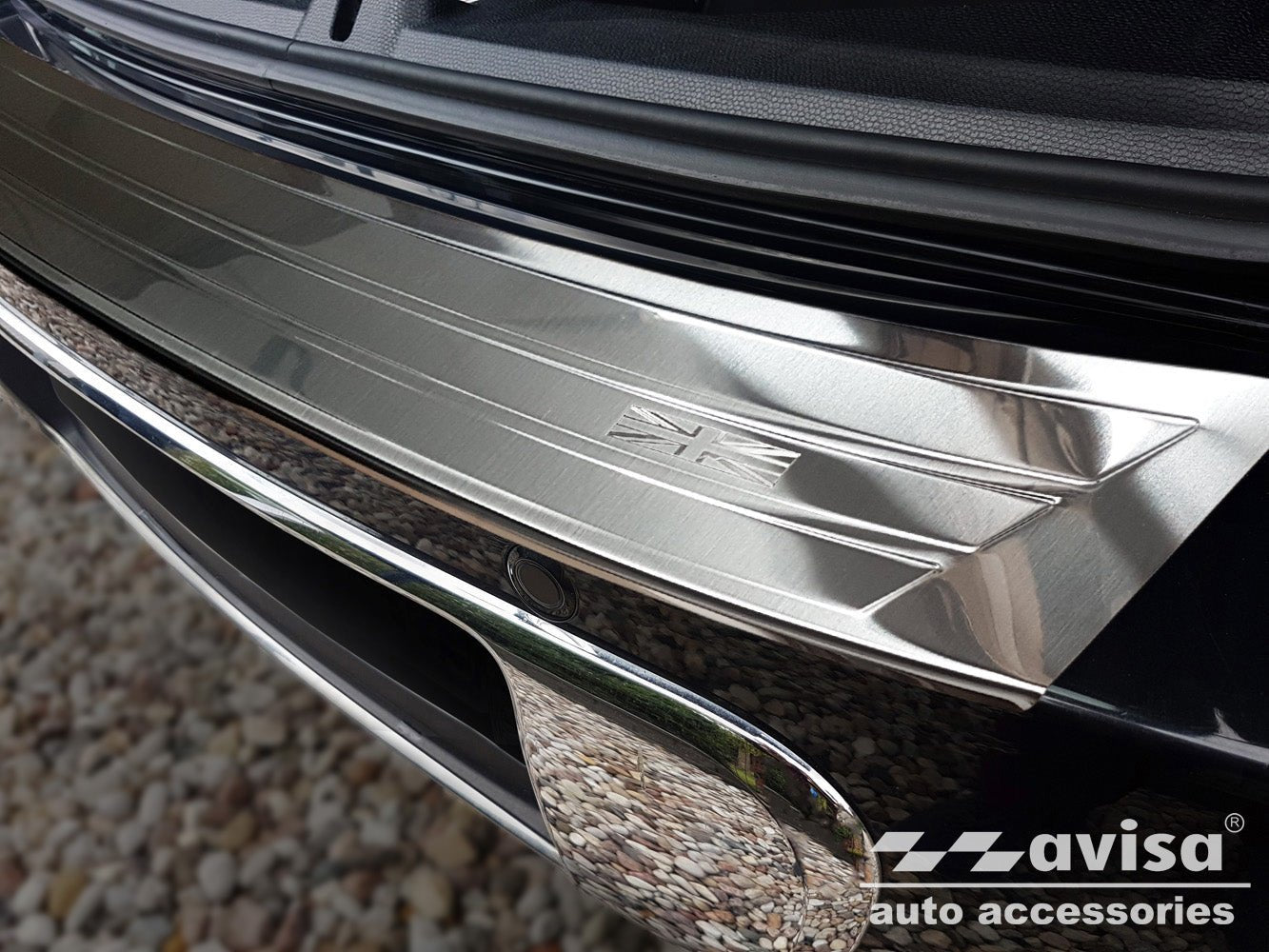 Lastskydd Mini Countryman R60 2010–2014 (engrave British facelift ag) – Silver satin | AVISA - Carlevel AB - Lastskydd