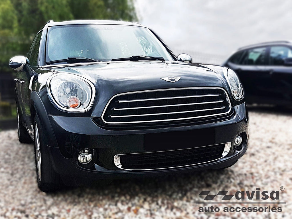 Lastskydd Mini Countryman R60 2010–2014 (engrave British facelift ag) – Silver satin | AVISA - Carlevel AB - Lastskydd