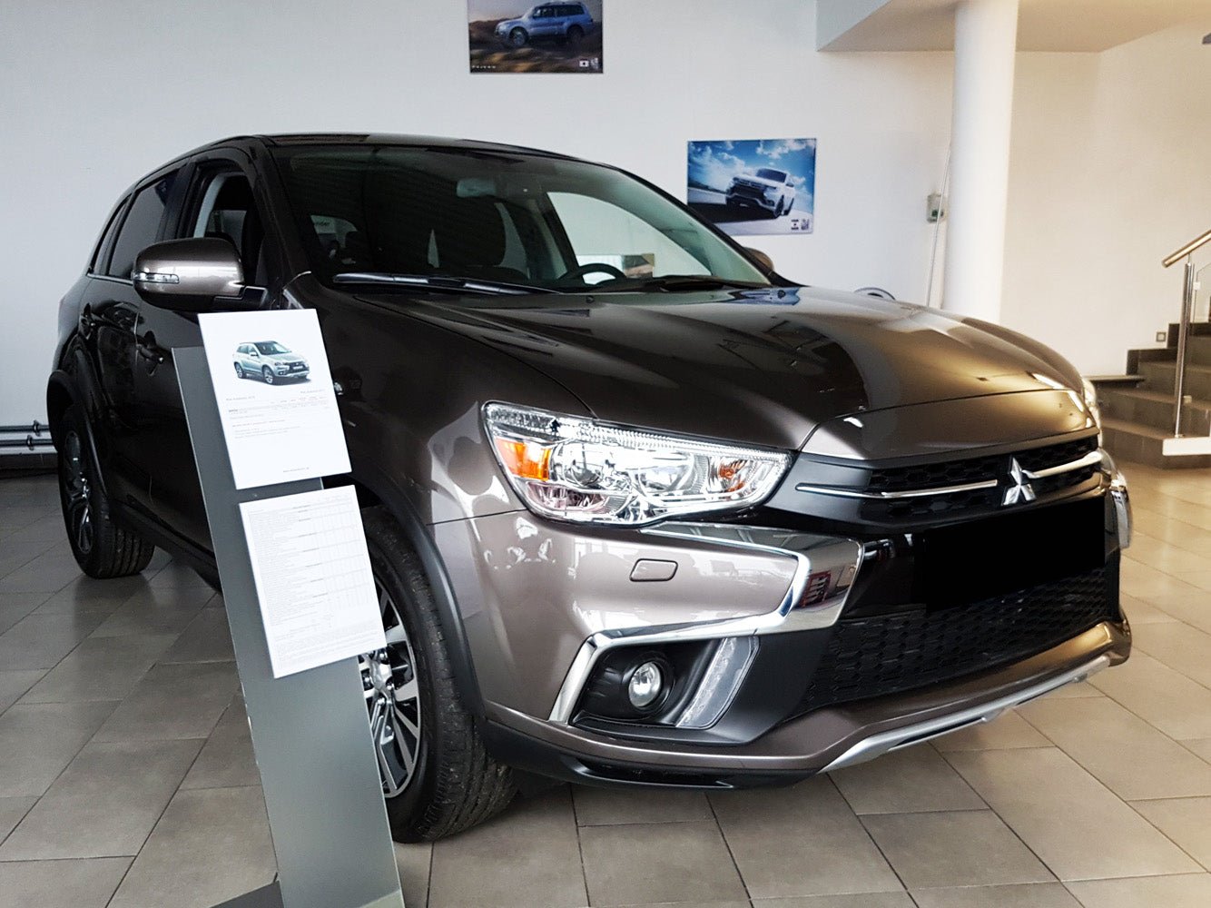 Lastskydd Mitsubishi Asx crossover facelift 2017–2019 – Silver satin | AVISA - Carlevel AB - Lastskydd