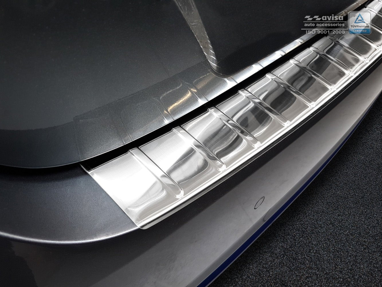 Lastskydd Nissan Leaf II (2E1) 2017–2021, facelift 2021+ – Silver satin | AVISA - Carlevel AB - Lastskydd
