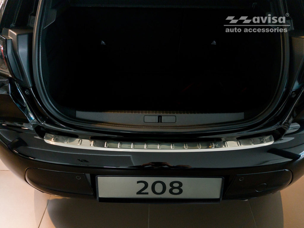 Lastskydd Peugeot 208 II halvkombi 5-dörrars 2019–2023, facelift 2023+ – Silver satin | AVISA - Carlevel AB - Lastskydd
