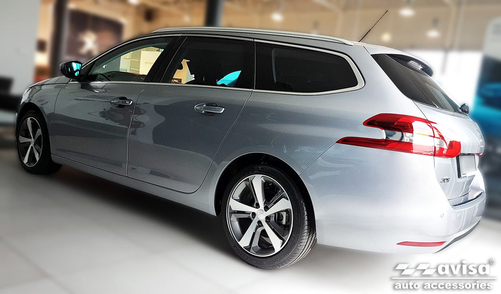 Lastskydd Peugeot 308 II SW Kombi 2013–2017, facelift 2017–2021 – Silver satin | AVISA - Carlevel AB - Lastskydd