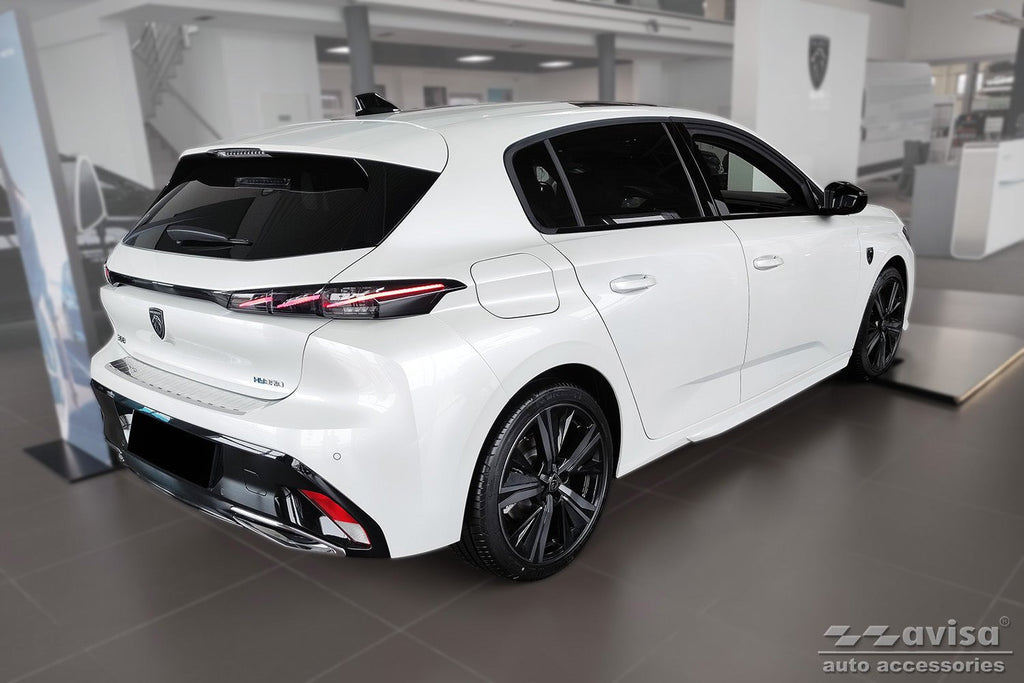 Lastskydd Peugeot 308 III hatchback2021–/ Peugeot E-308 III halvkombi 2021+ – Silver satin | AVISA - Carlevel AB - Lastskydd