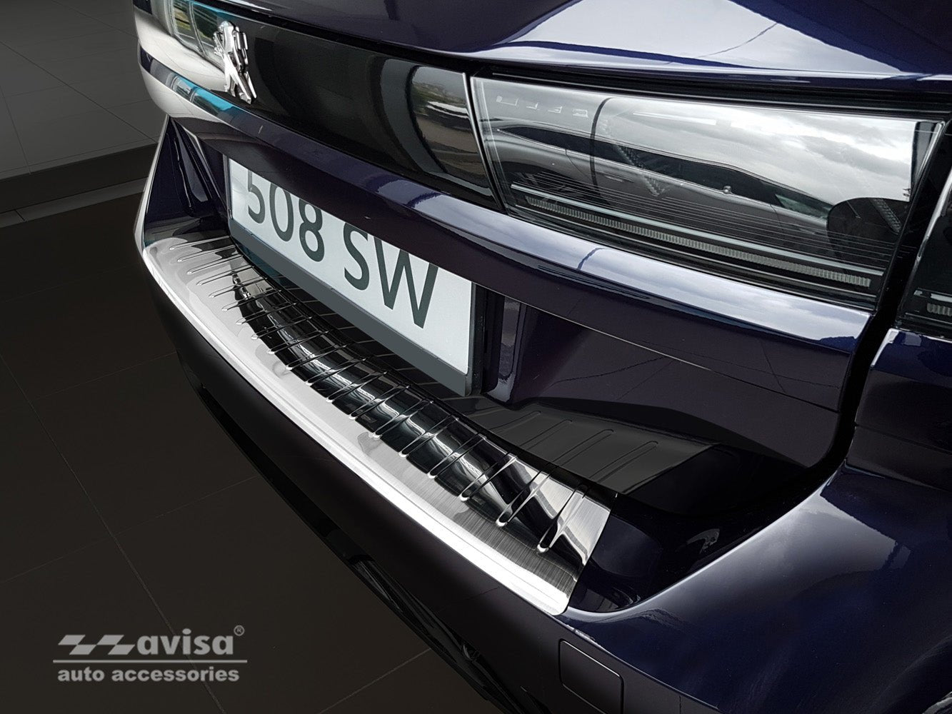 Lastskydd Peugeot 508 II SW 2018–2023 facelift 2023+ – Silver satin | AVISA - Carlevel AB - Lastskydd
