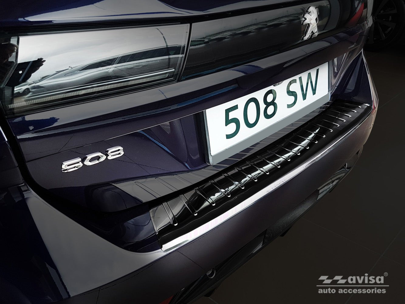 Lastskydd Peugeot 508 II SW 2018–2023 facelift 2023+ – Svart | AVISA - Carlevel AB - Lastskydd