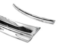 Lastskydd Porsche Cayenne III (P0536) 2017–2023 "Performance" – Spegelpolerat silver, Svart Kolfiber | AVISA - Carlevel AB - Lastskydd