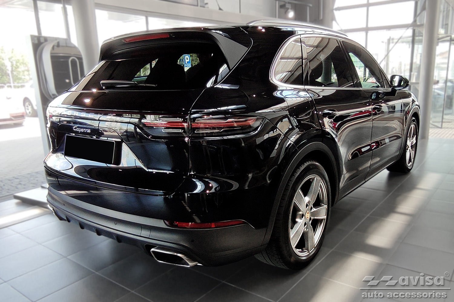 Lastskydd Porsche Cayenne III (P0536) 2017–2023 – Svart | AVISA - Carlevel AB - Lastskydd