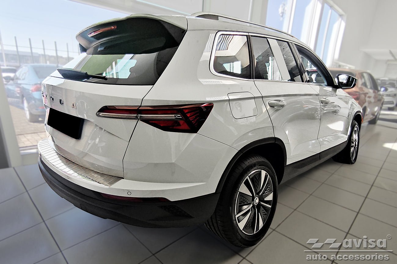 Lastskydd Skoda Karoq facelift 2022+/ Sportline facelift 2022+ – Silver satin | AVISA - Carlevel AB - Lastskydd