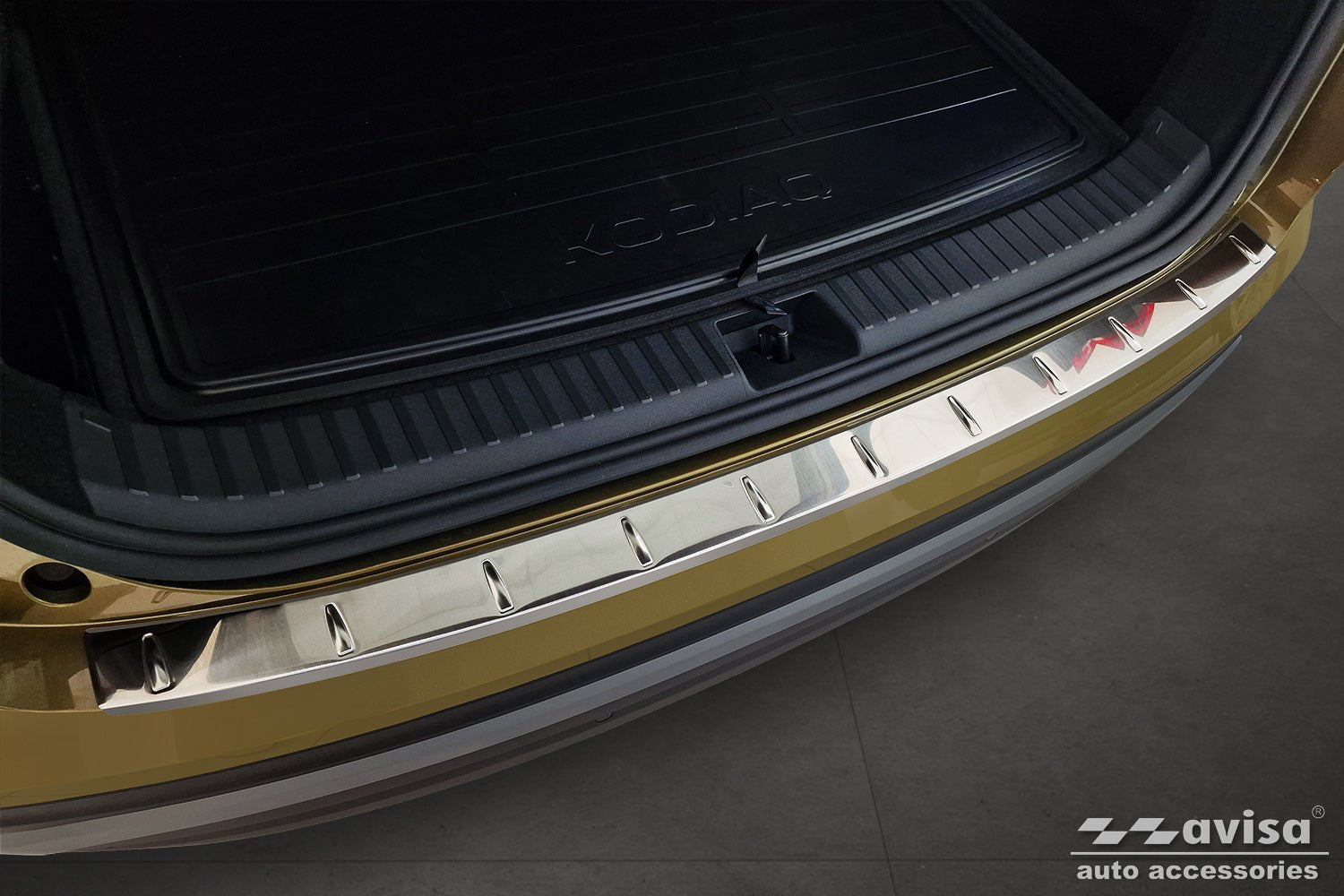 Lastskydd Skoda Kodiaq II 2024+ – Silver satin | AVISA - Carlevel AB - Lastskydd