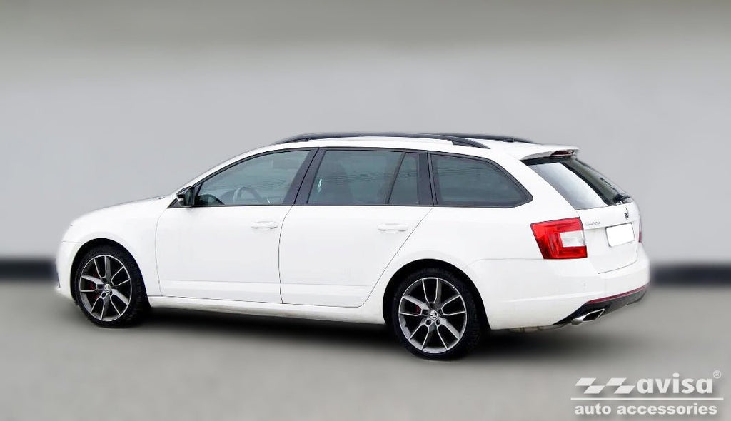 Lastskydd Skoda Octavia III Kombi RS version 2013–2016, facelift 2016–2019 – Silver satin | AVISA - Carlevel AB - Lastskydd