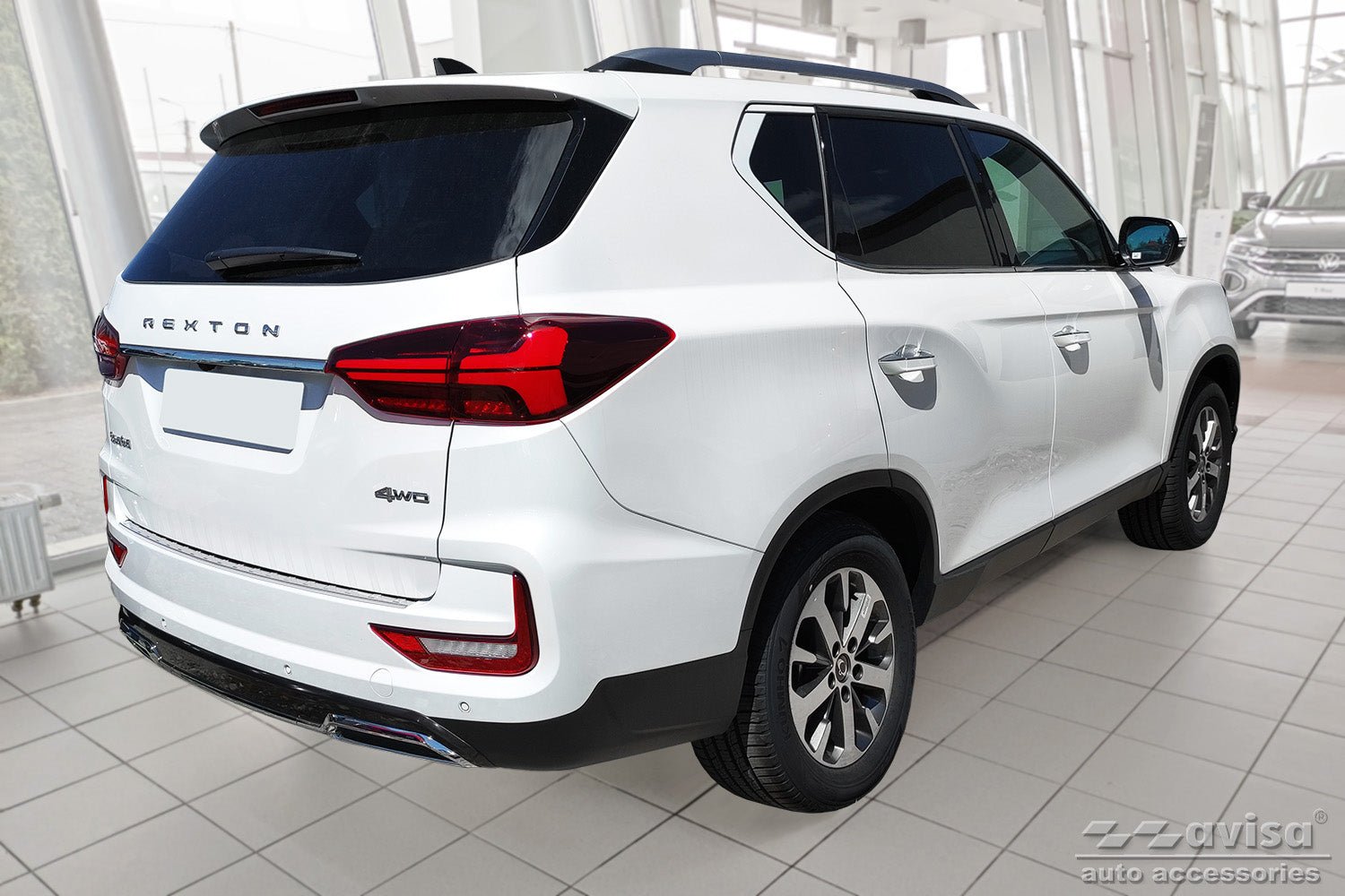 Lastskydd Ssangyong Rexton facelift 2021+ – Silver satin | AVISA - Carlevel AB - Lastskydd