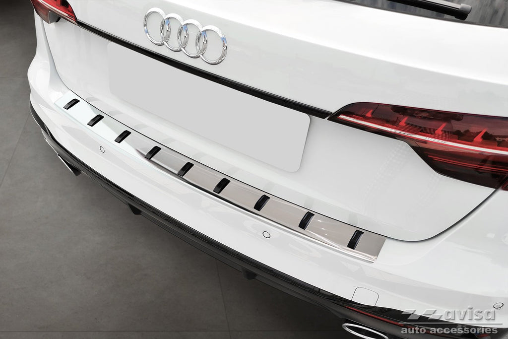 Lastskydd Strong Edition Audi A4 B9 Avant/ S-line 2015–2019, facelift 2019+ – Silver satin | AVISA - Carlevel AB - Lastskydd