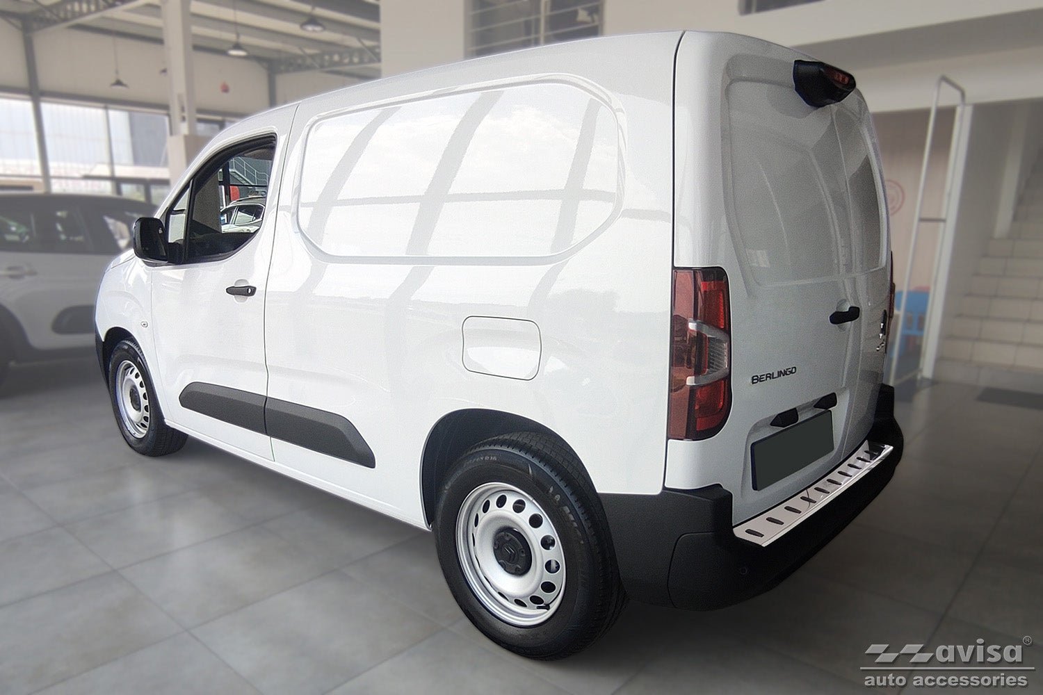 Lastskydd Strong Edition Citroen Berlingo II 2008–2015, facelift 2015–2018 m.fl. – Silver satin | AVISA - Carlevel AB - Lastskydd