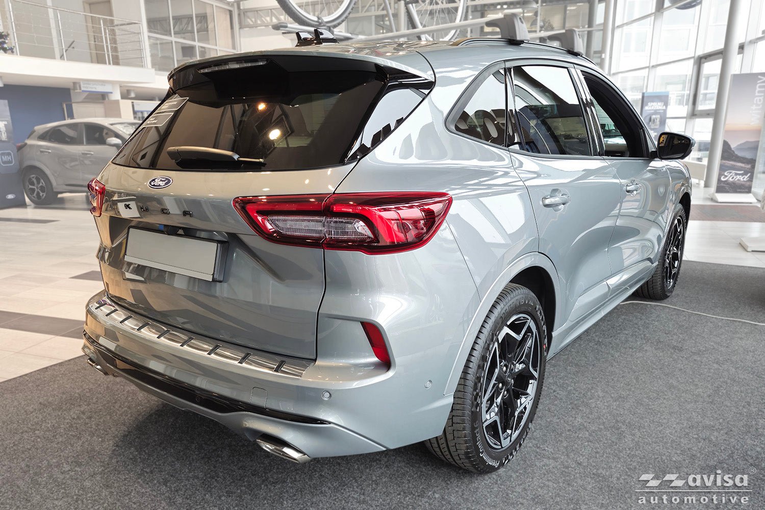 Lastskydd Strong Edition Ford Kuga III ST-Line/ Hybrid/ Vignale 2019–2024, facelift 2024+ – Silver satin | AVISA - Carlevel AB - Lastskydd