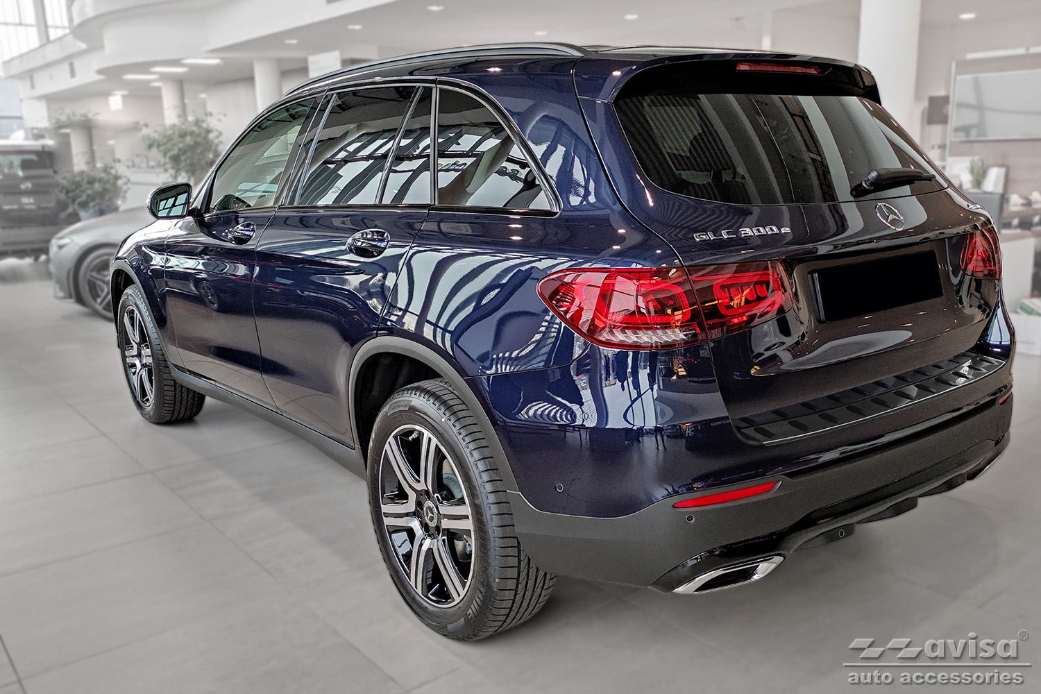 Lastskydd Strong Edition Mercedes Glc (X253) 5-dörrars/ Hybrid 2015–2019, facelift 2019–2022 – Svart | AVISA - Carlevel AB - Lastskydd