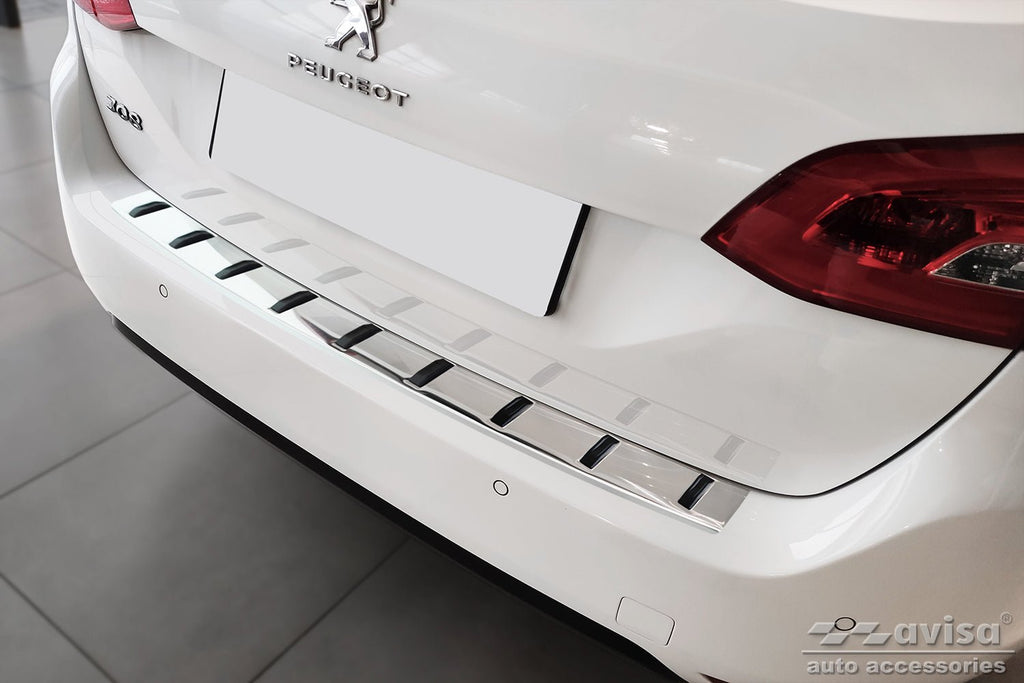 Lastskydd Strong Edition Peugeot 308 II SW Kombi 2013–2017, facelift 2017+ – Silver | AVISA - Carlevel AB - Lastskydd