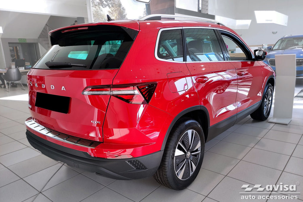 Lastskydd Strong Edition Skoda Karoq facelift 2022+/ Sportline facelift 2022+ – Silver satin | AVISA - Carlevel AB - Lastskydd